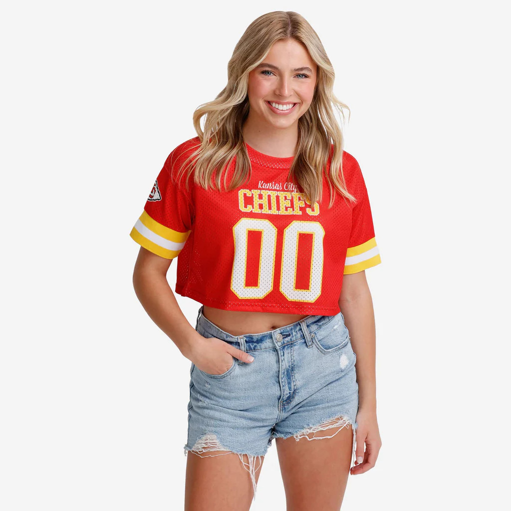 Kansas City Chiefs Womens Gameday Mesh Crop Top | FOCO inc