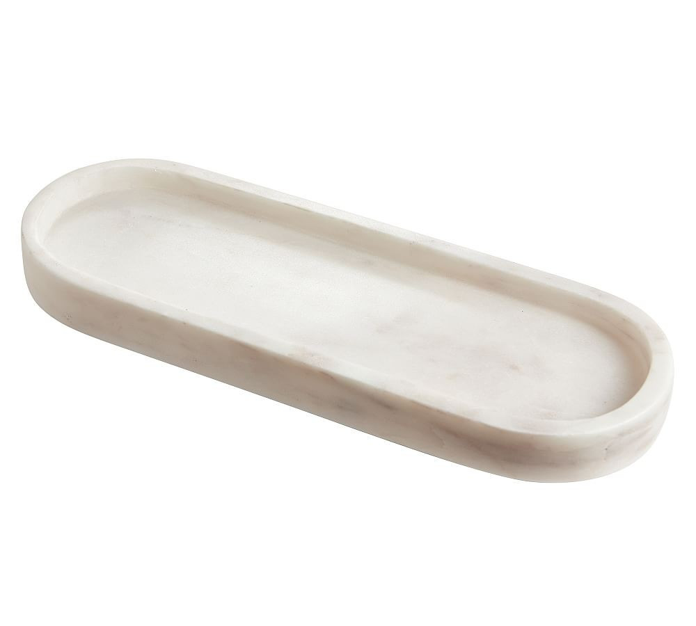 Marble Desk Accessory, Oval Tray | Pottery Barn (US)