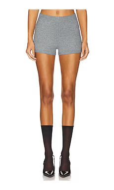 GUIZIO Calesia Knit Shorts in Heather Grey from Revolve.com | Revolve Clothing (Global)