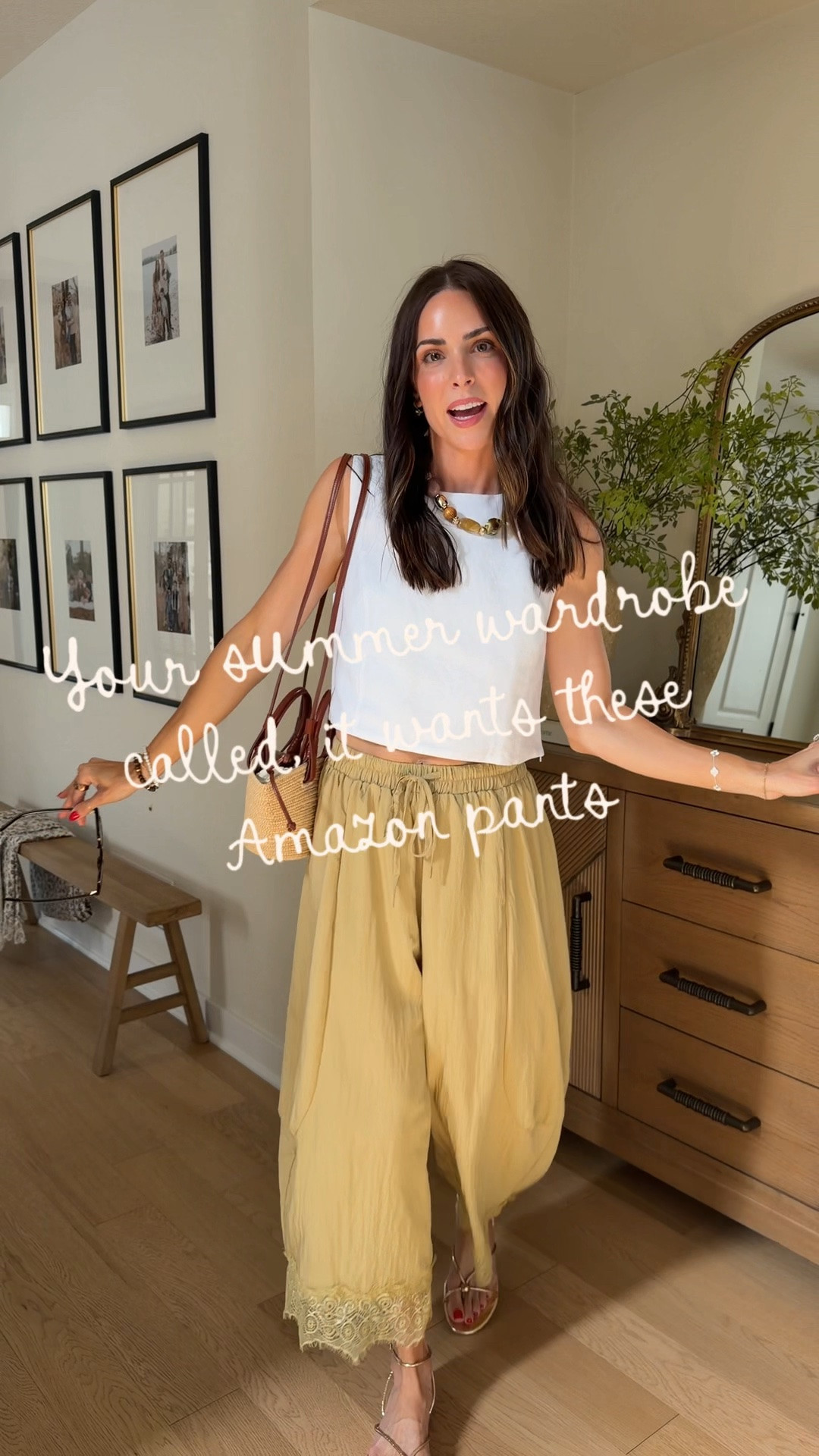What I wore to a girls dinner ln! These Amazon pants are fabbbb 🔥 

White linen tank: true to size, size down if between (S)
Lace pants: true to size (S) so comfy and lightweight for summer!
Sandals: tts

#LTKootd #LTKgrwm #LTKSeasonal