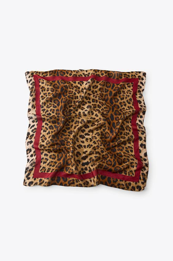 ANIMAL PRINT MODAL SCARF | Zara US