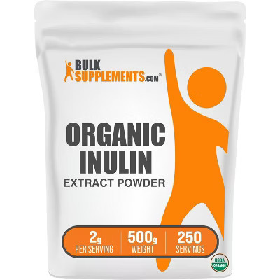 BulkSupplements Organic Inulin Extract Powder (Discontinued) 1 Kilogram (2.2 lbs) | Target