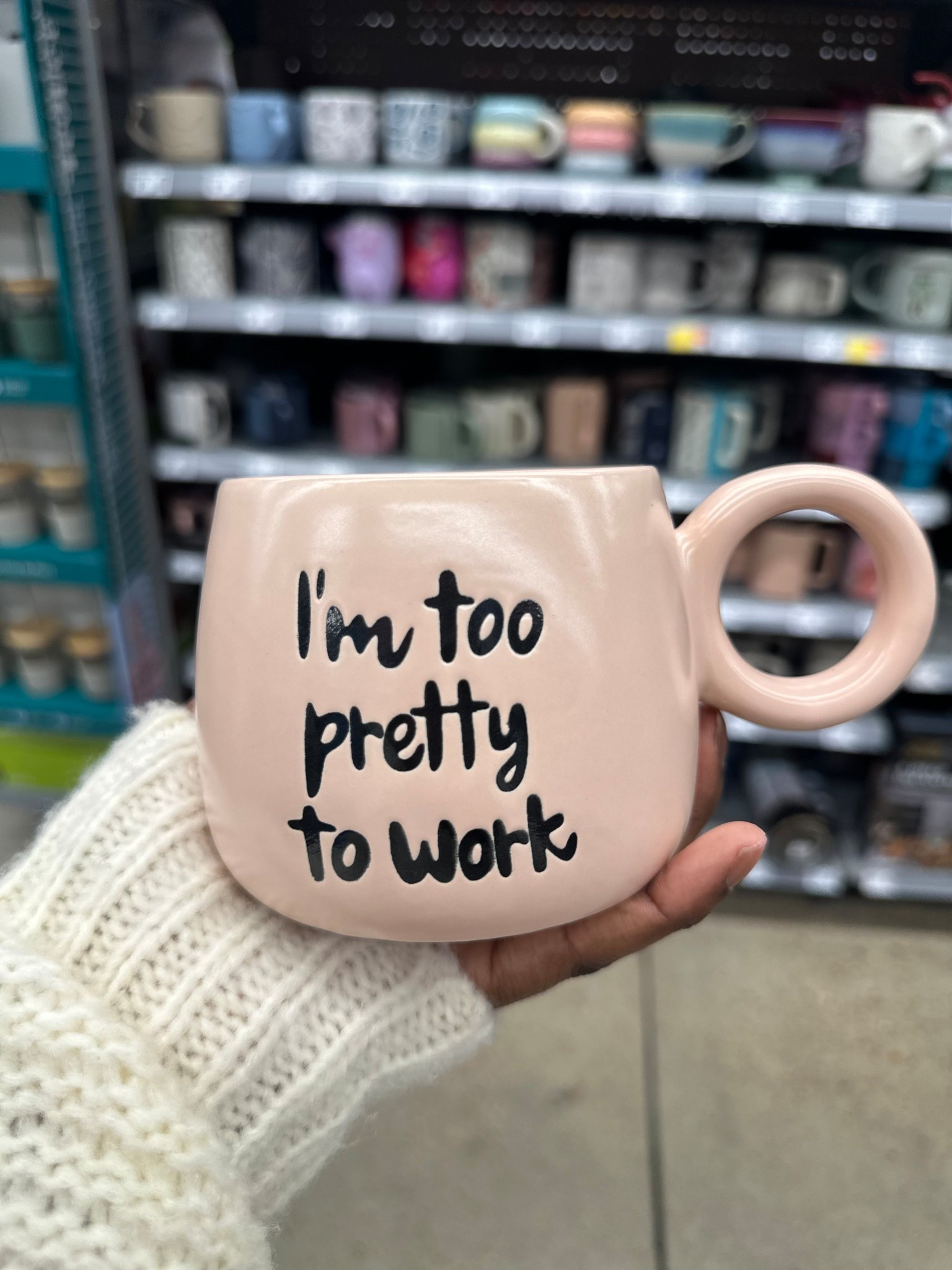 I’m too pretty to work ceramic mug.

#LTKselfcare #LTKGiftGuide #LTKHome