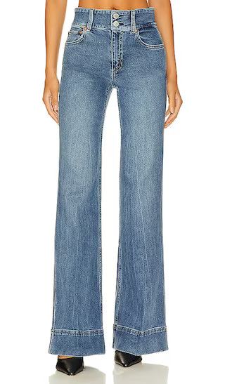 Alice + Olivia Missa High Rise Wide Leg Jean in Blue. - size 31 (also in 32) | Revolve Clothing (Global)