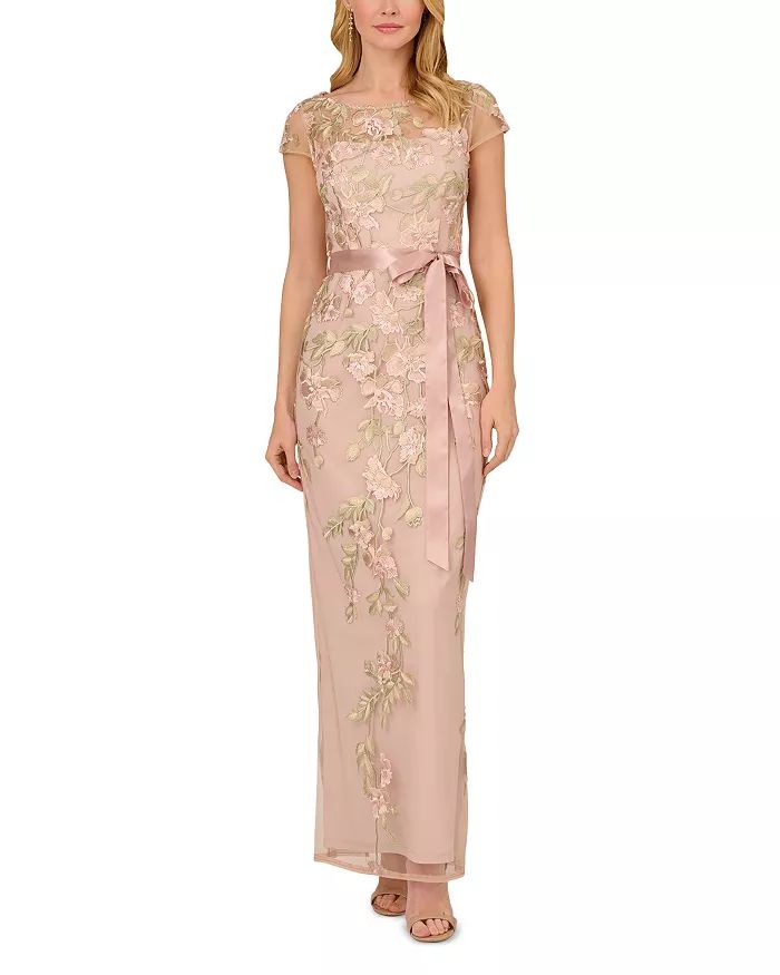 Cascading Floral Column Gown | Bloomingdale's (US)