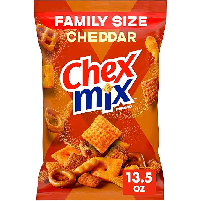 Chex Mix Cheddar Snack Mix, Family Size, 13.5 oz | Amazon (US)