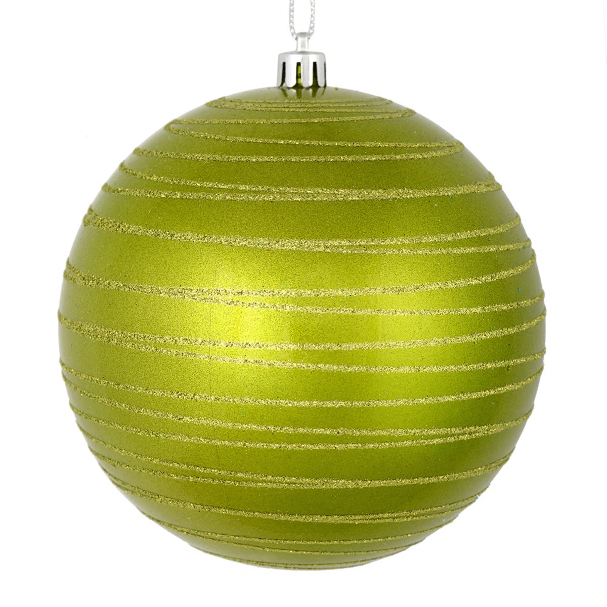 Candy Finish Striped Ball Ornament | Wayfair North America