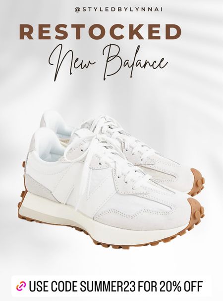 Use code summer23 for 20% off 

New new balance - restock 
Size down 1/2
Sneakers  
Spring 
Spring sneakers 
Summer sneaker 
Womens sneakers
Neutral sneakers 
Summer shoes
Vacation 


#LTKFind #LTKshoecrush #LTKunder100