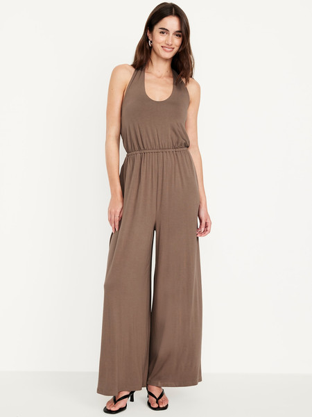 Waist-Defined Halter Jumpsuit | Old Navy (CA)