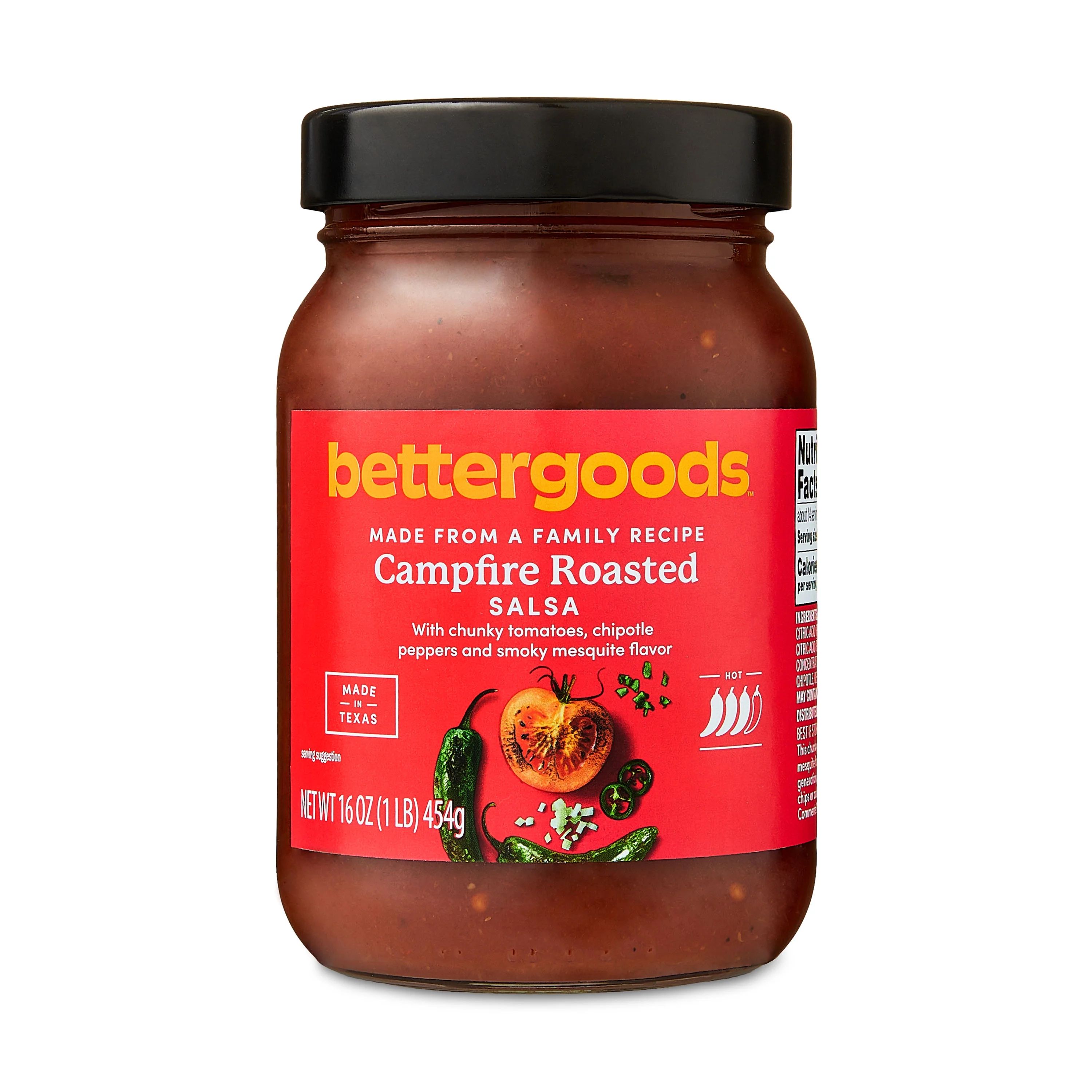 bettergoods Campfire Roasted Salsa, Hot, 16 oz | Walmart (US)