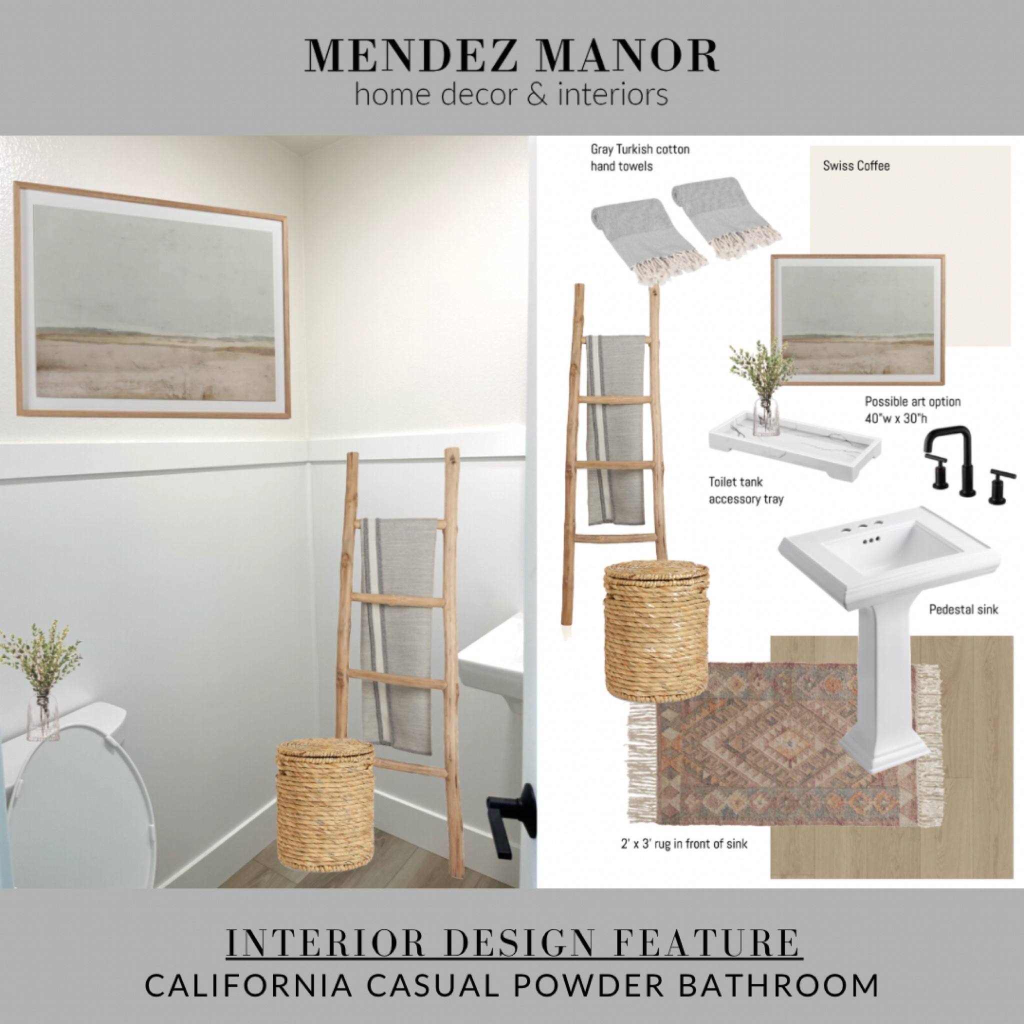 My client’s powder bathroom is simple and clean. Loving this fresh look! 

#ltkhome #powderbathroom