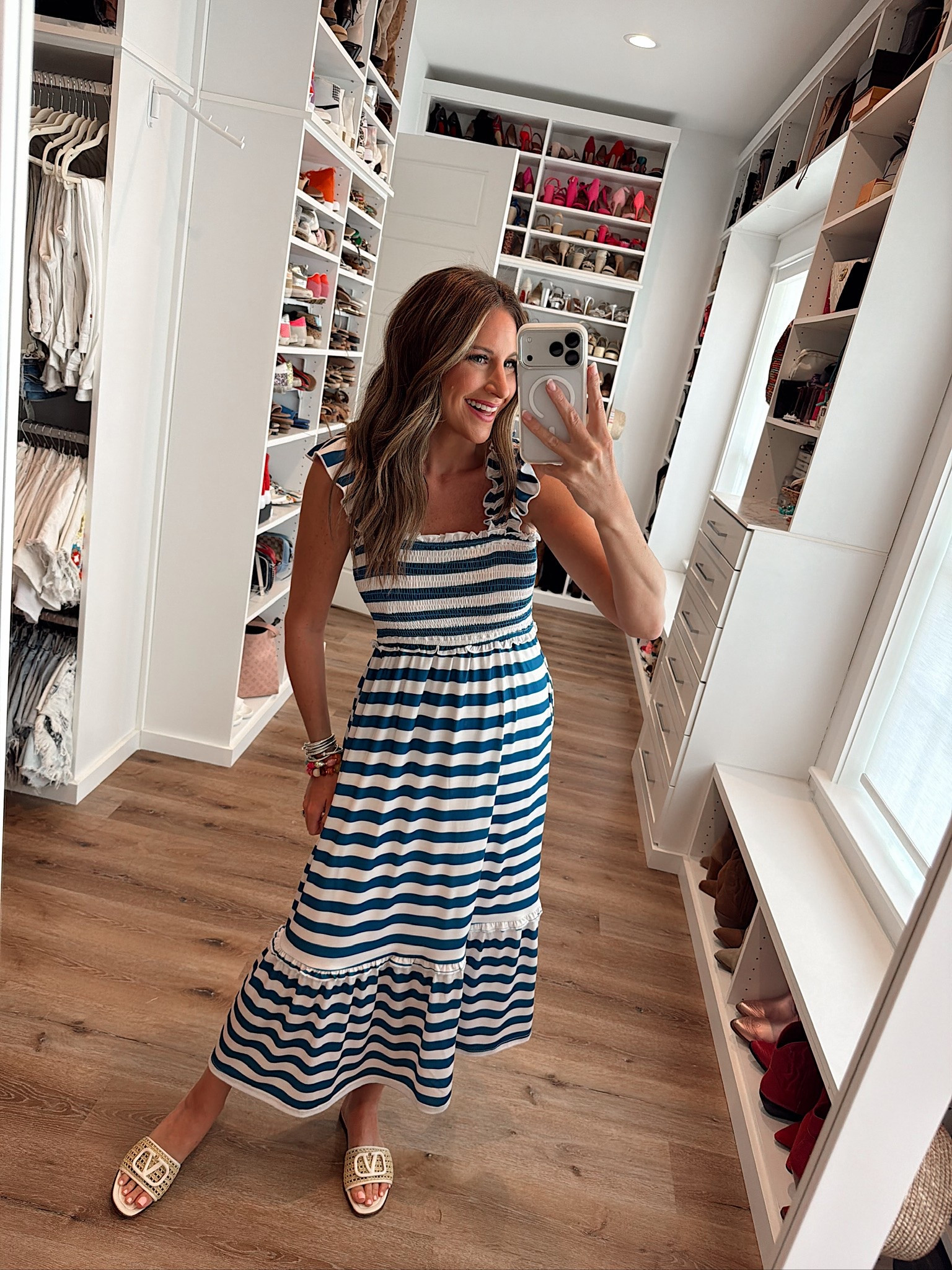 In a small dress, sandals and accessories - fits tts.

#LTKgrwm #LTKootd #LTKSeasonal