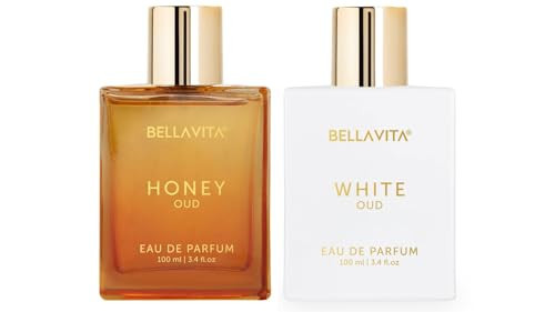 Luxury Perfume Duo: Honey Oud Eau de Parfum (3.4 fl. oz.) + Bellavita Luxury White Oud Eau de Parfum (3.4 fl. oz.) | Long-Lasting, Vegan & Cruelty-Free Fragrances for Every Occasion | Amazon (US)