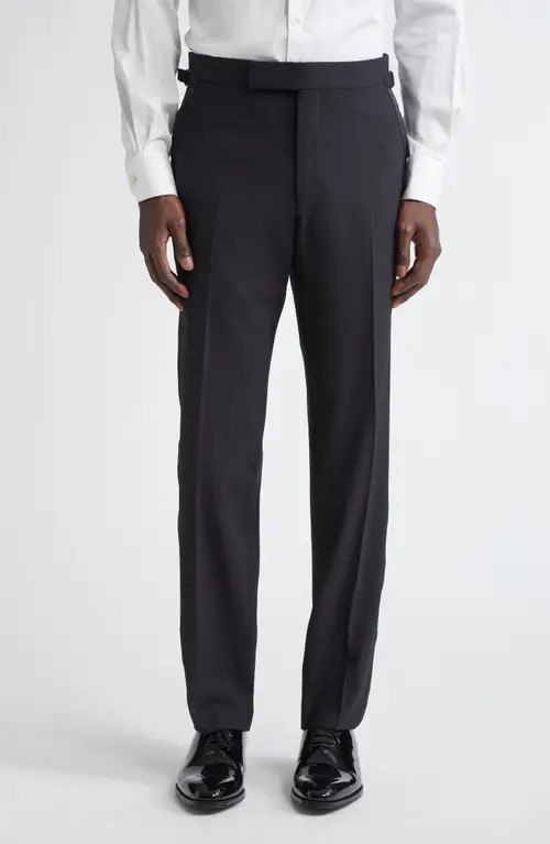 TOM FORD O'Connor Stretch Wool Tuxedo in Naa Black at Nordstrom, Size 44 Us | Nordstrom