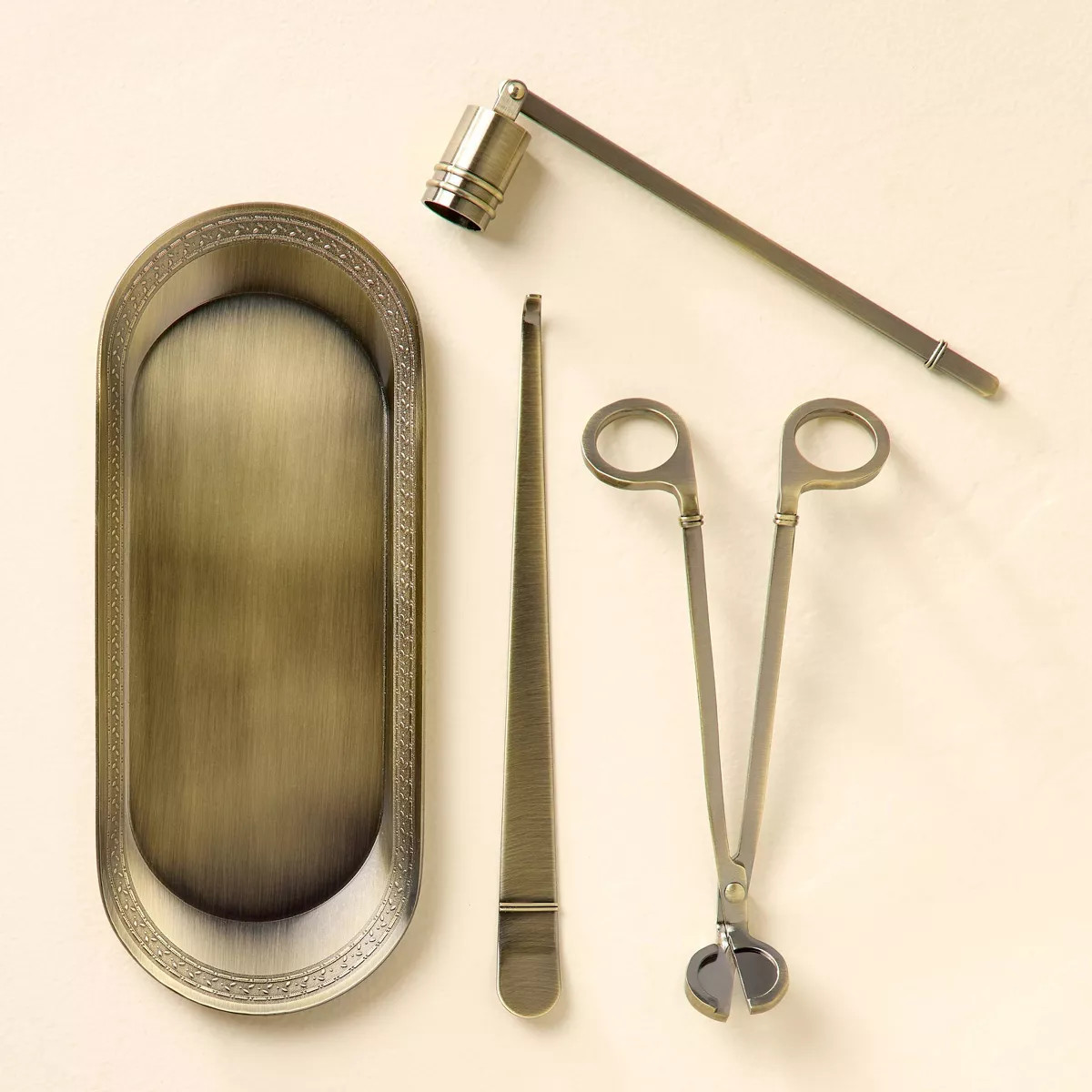 Brass Candle Accessories Kit (Set of 4) - Hearth & Hand™ with Magnolia | Target