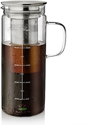 BTaT- Cold Brew Coffee Maker, 1.5 Quart,48 oz Iced Coffee Maker, Iced Tea Maker, Airtight Cold Br... | Amazon (US)