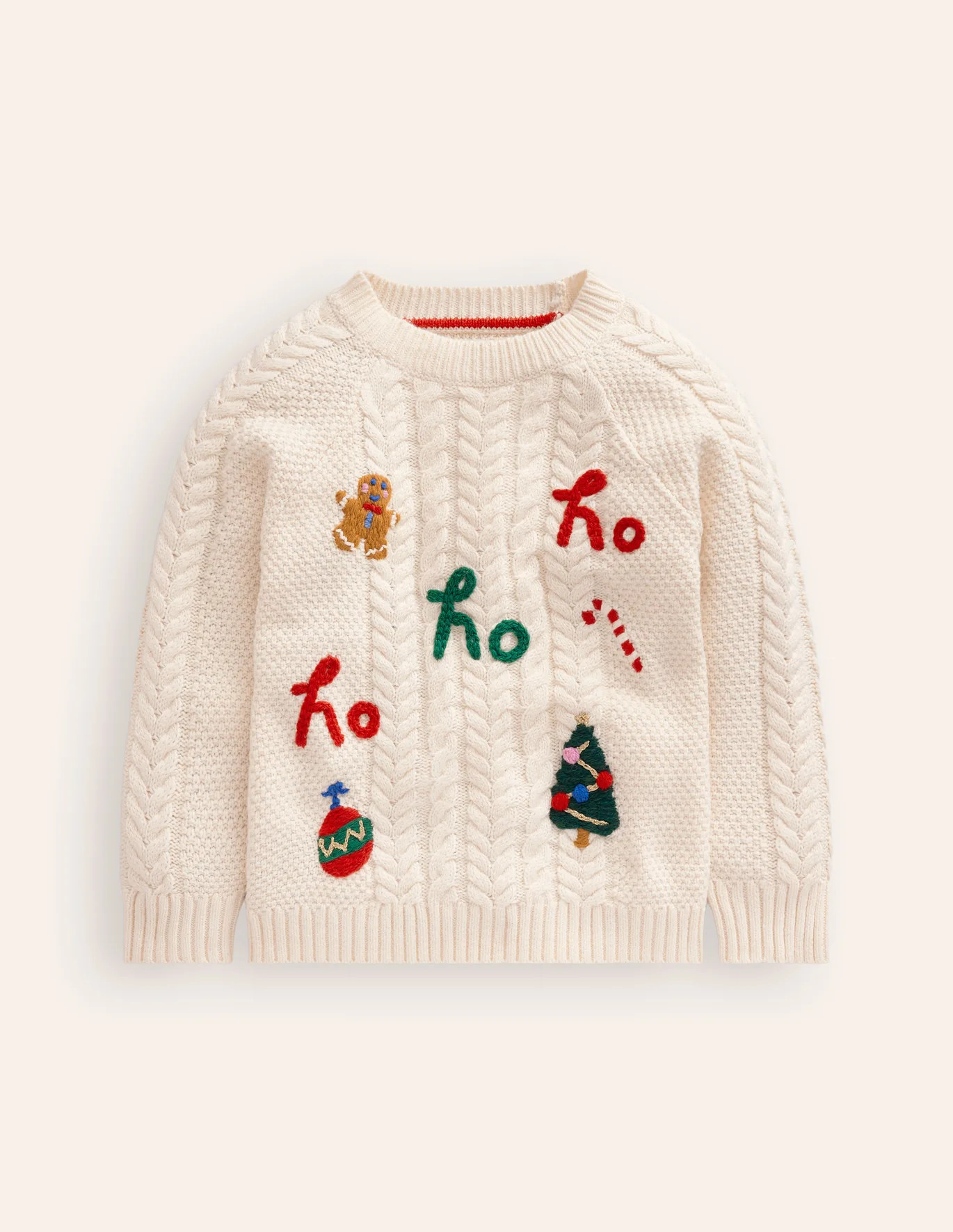 Festive Cable Sweater | Boden (US)