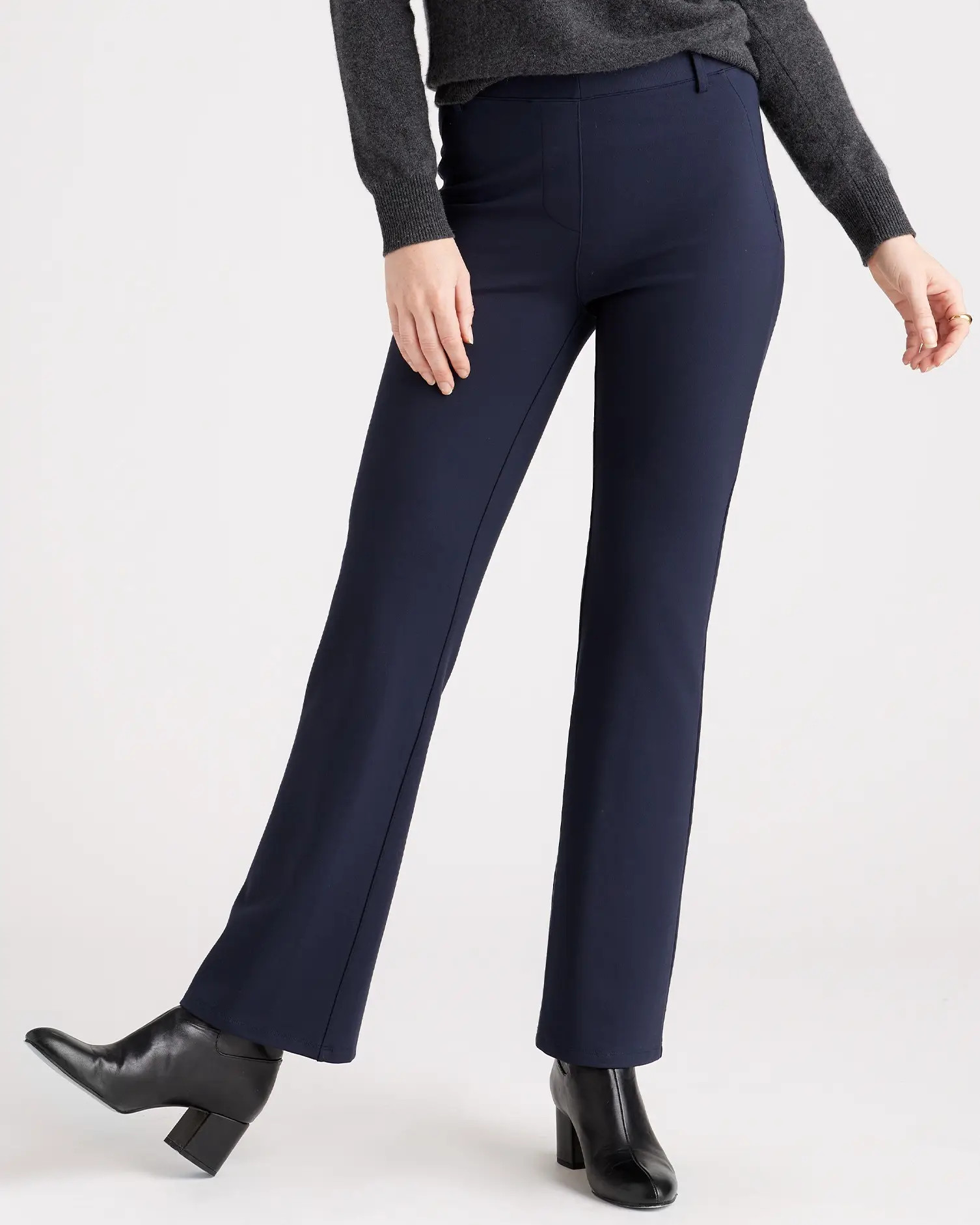Ultra-Stretch Ponte Bootcut Pants - Petite (28" inseam) | Quince