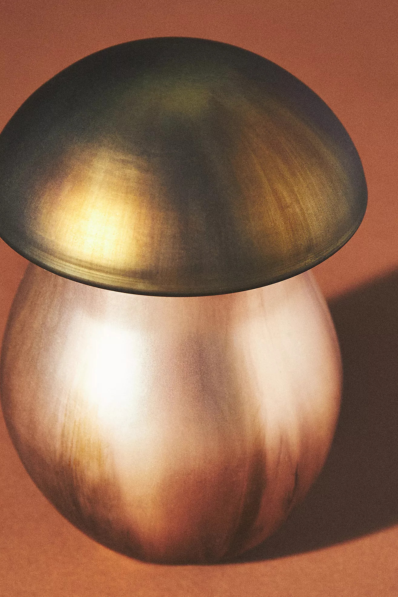 Leather & Leaves Oversized Glass Mushroom Candle​ | Anthropologie (US)