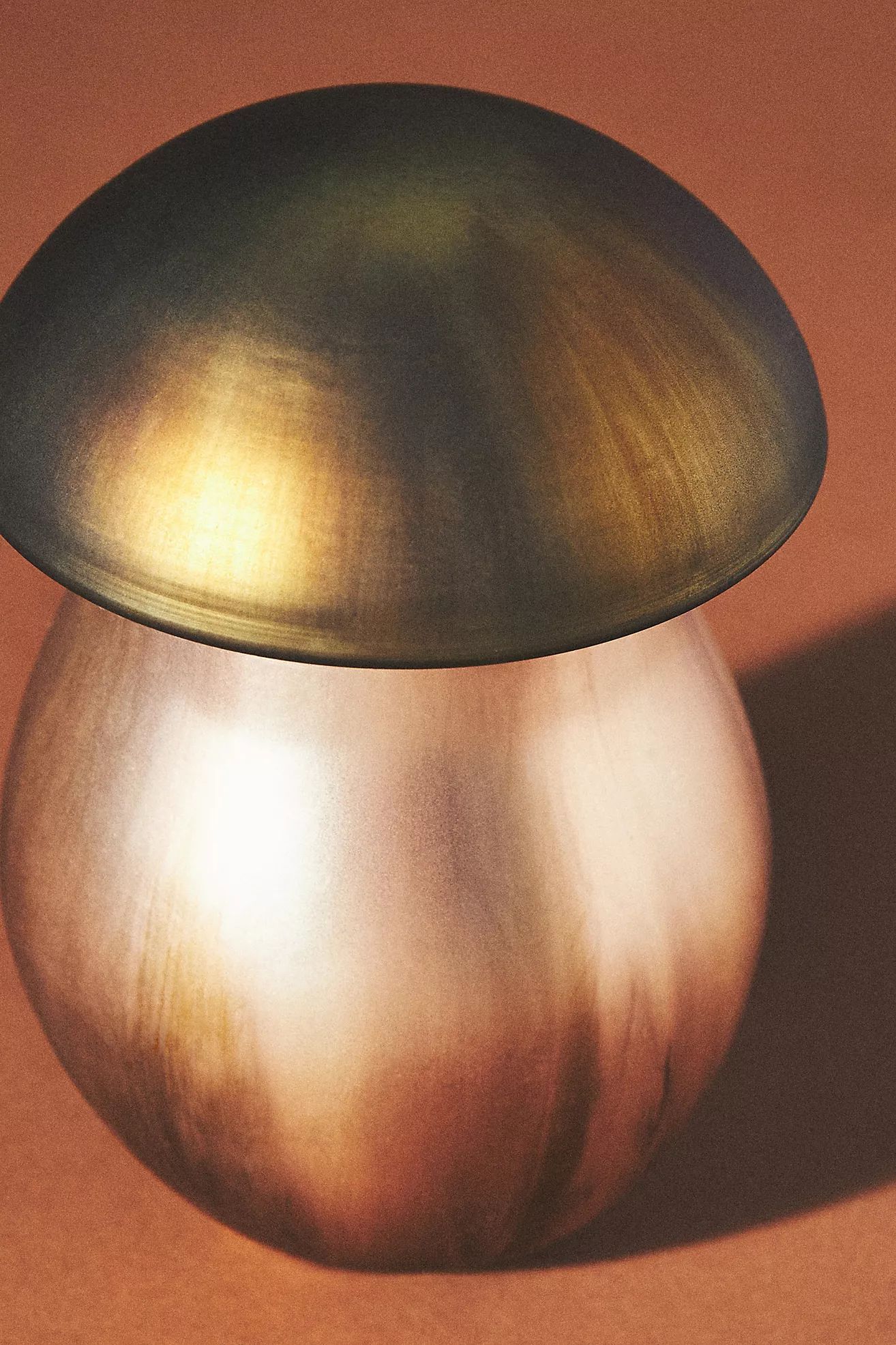 Leather & Leaves Woody Oversized Glass Mushroom Candle​ | Anthropologie (US)