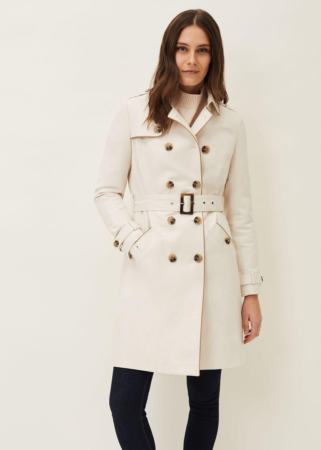 Tali Tipped Trench Coat | Phase Eight (UK)