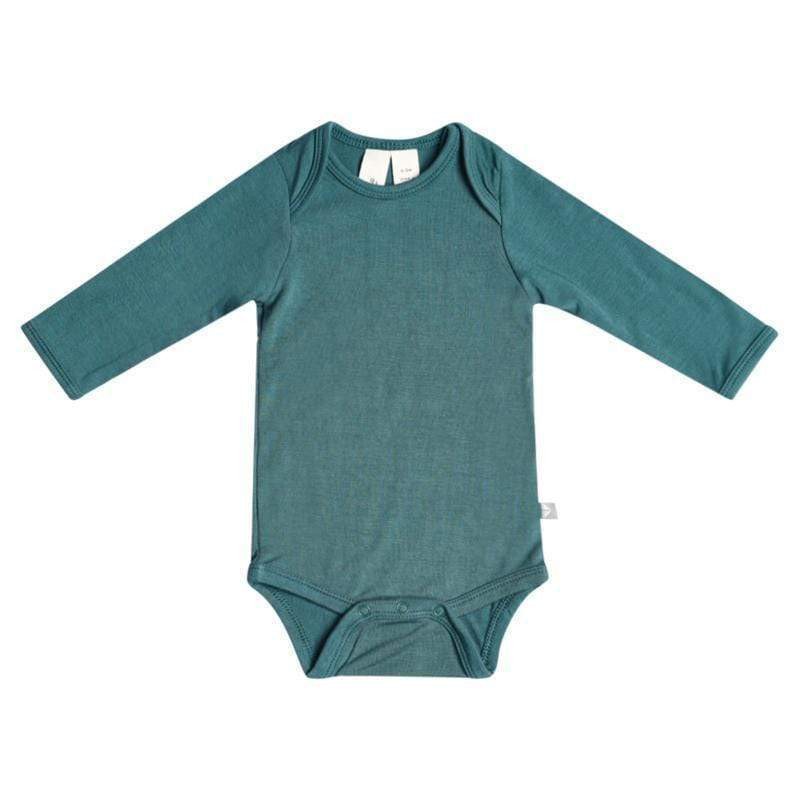 Long Sleeve Bodysuit in Emerald | Kyte BABY