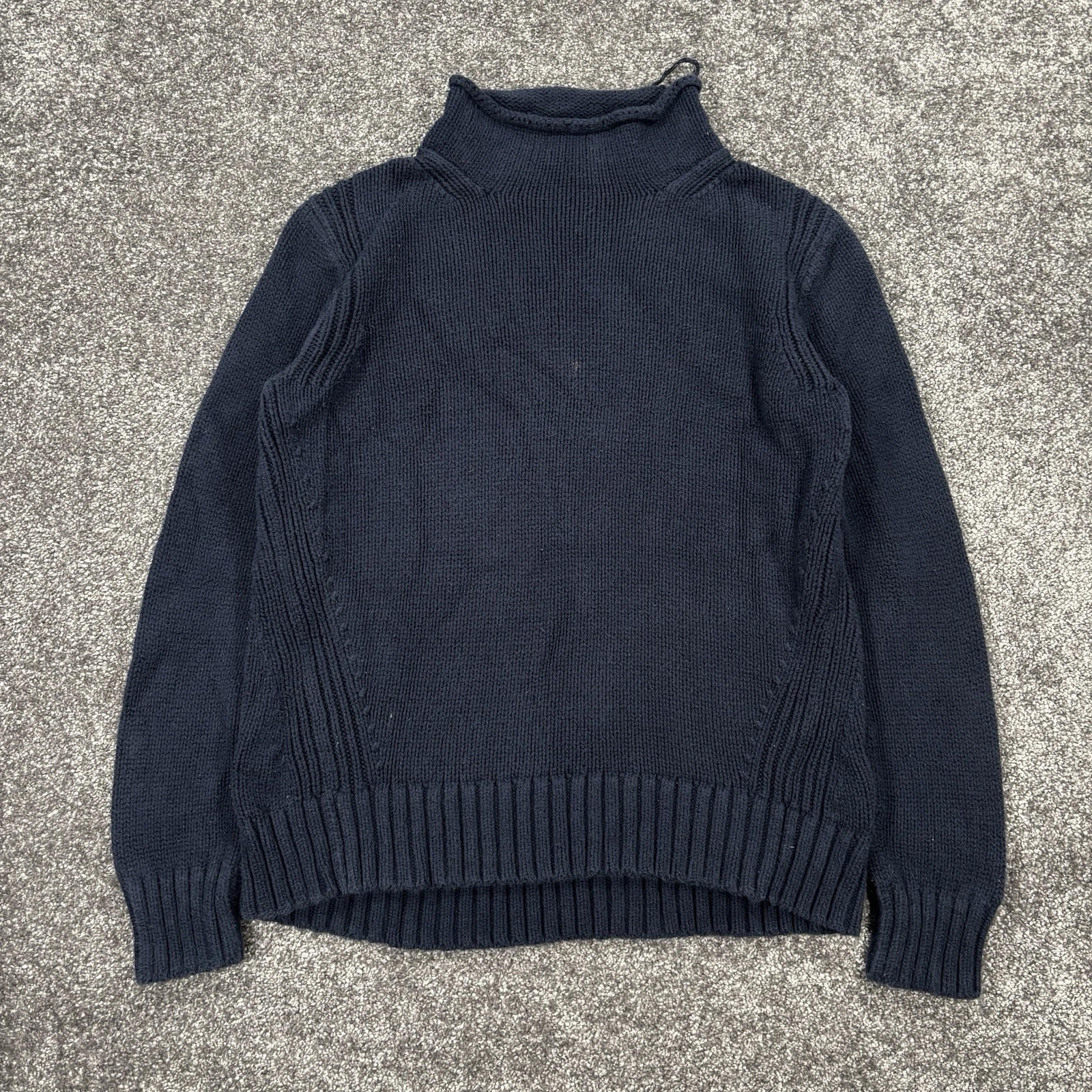 J.Crew 1988 Cotton Rollneck Knit Sweater Womens Medium Blue Oarsman K5924 | eBay | eBay US