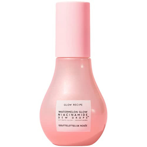 Glow Recipe Watermelon Niacinamide Dew Drops - Brightening, Plumping Hydrating Face Serum, Makeup Primer + Liquid Highlighter with Hyaluronic Acid - Dewy & Glowing Korean Skin Care (40ml) | Amazon (US)