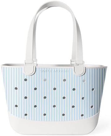 Simple Modern Large Beach Bag | Waterproof Getaway Rubber Tote with Zipper Pocket for Travel, Poo... | Amazon (US)