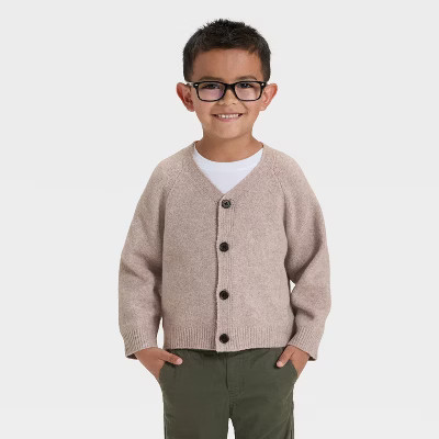Toddler Boys' Cardigan Sweater - Cat & Jack™ Oatmeal 5T | Target