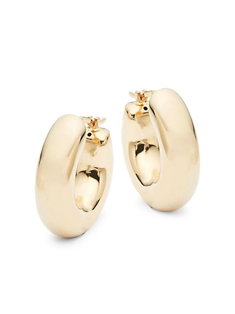 14K Yellow Gold Chubby Hoops | Saks Fifth Avenue OFF 5TH