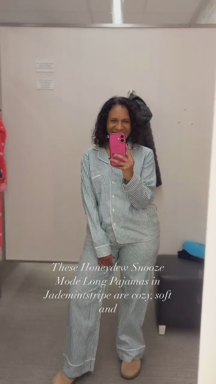 Honeydew Snooze Mode Long Pajamas (XS) in Jademintstripe 💚✨
These cozy PJs are soft, comfy, and the subtle contrast piping with stripes adds a sweet, feminine touch. Perfect for lounging during the holidays or gifting! Linking this cozy set below.

#LTKSeasonal #LTKHoliday #LTKGiftGuide