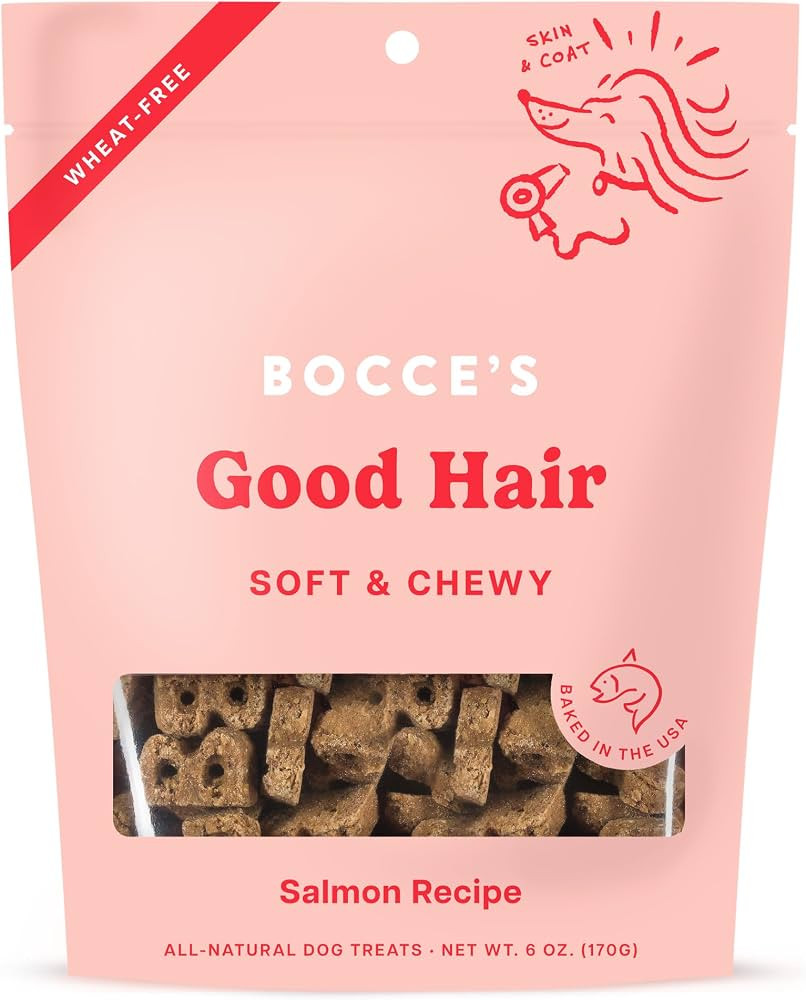 Bocce's Bakery Dailies Good Hair Dog Treats for Skin & Coat Support, Wheat-Free Dog Treats, Made ... | Amazon (US)