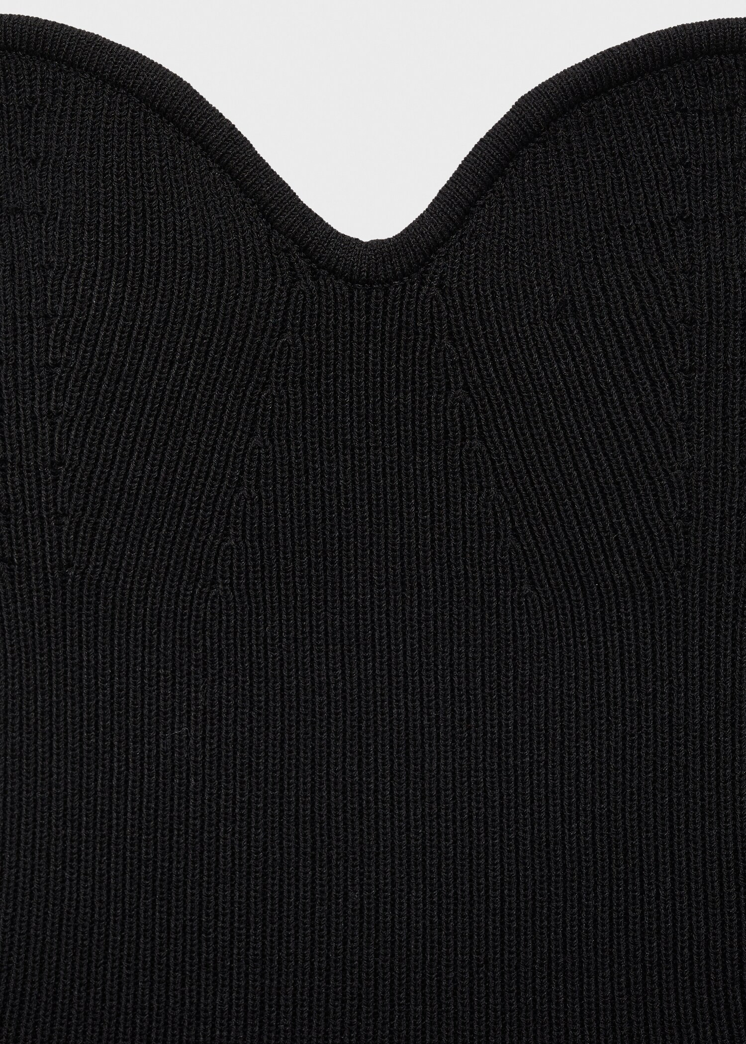 Knitted top with sweetheart neckline - Women | MANGO USA | Mango (US/MX/AU)