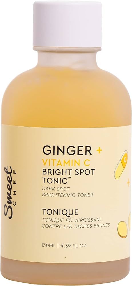 Sweet Chef Ginger + Vitamin C Spot Tonic - Ginger + Turmeric Vitamin C Facial Toner, Hydrates and... | Amazon (US)