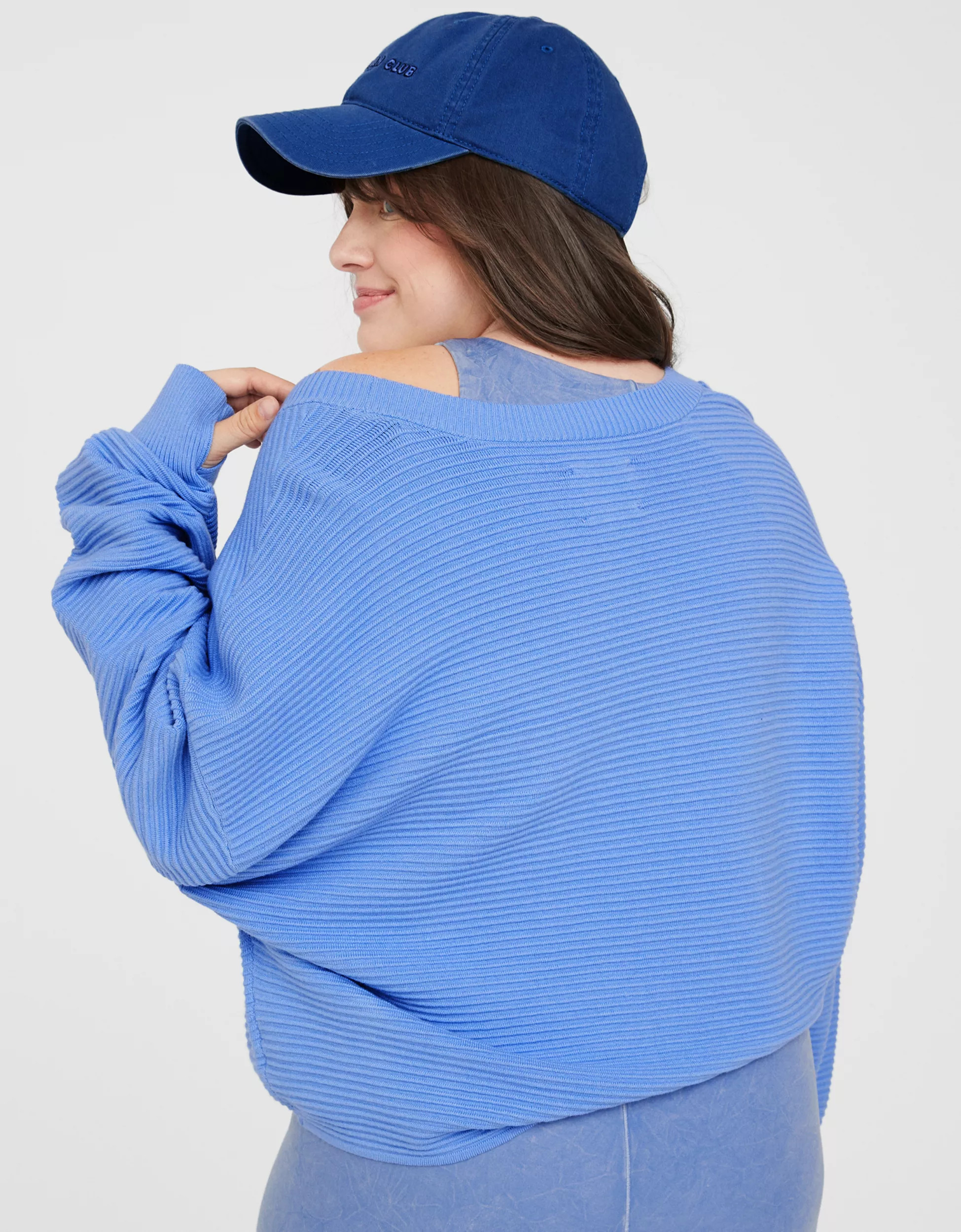 OFFLINE By Aerie Home Stretch Drop Sleeve Sweater | Aerie