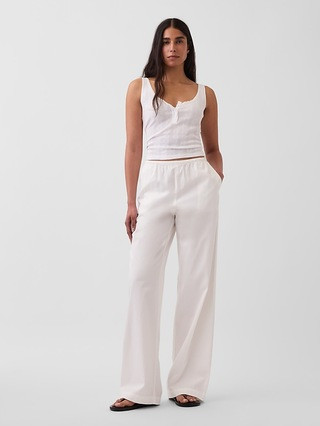Mid Rise Relaxed Easy Wide-Leg Pants | Gap (US)