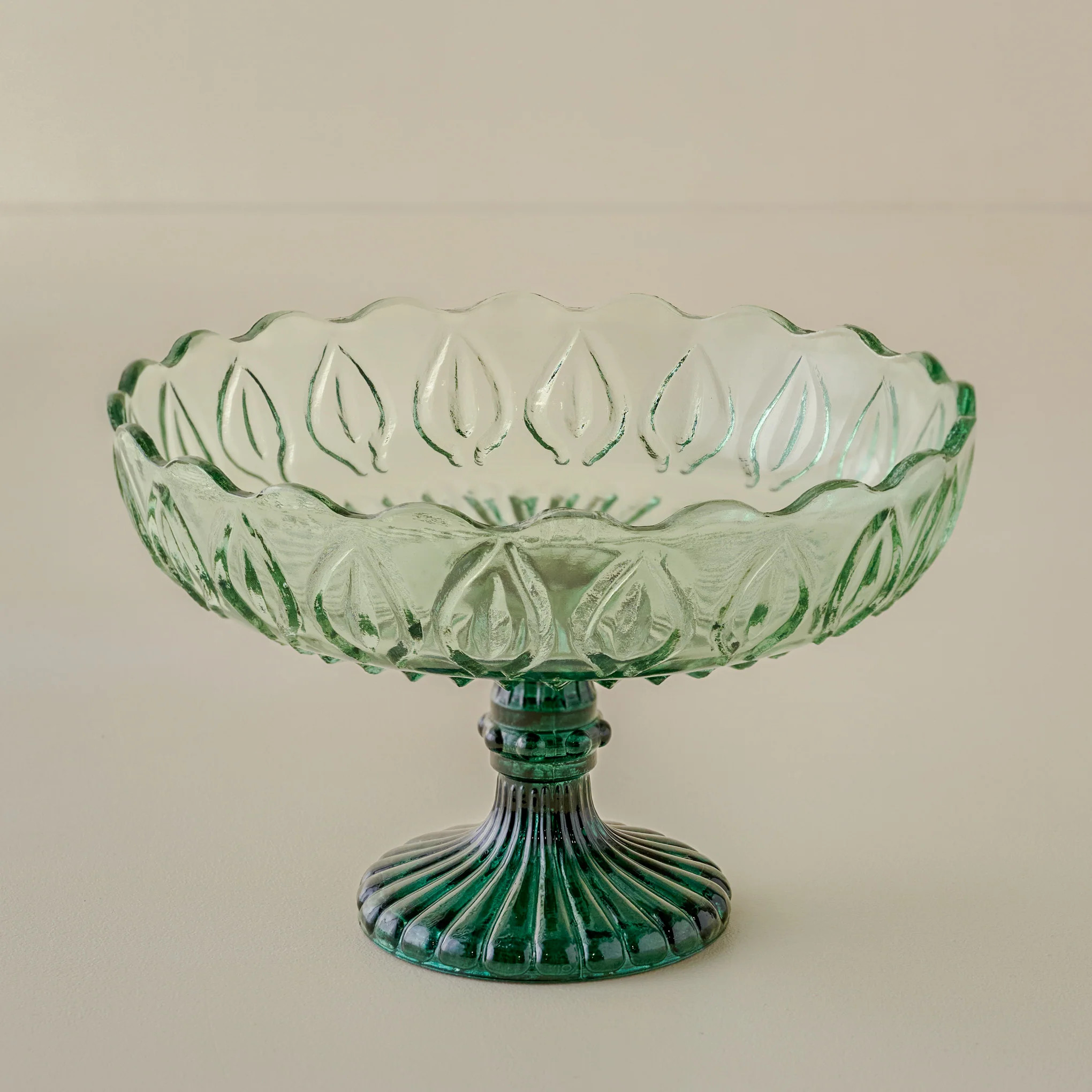 Greer Vintage-Inspired Glass Compote Bowl | Magnolia