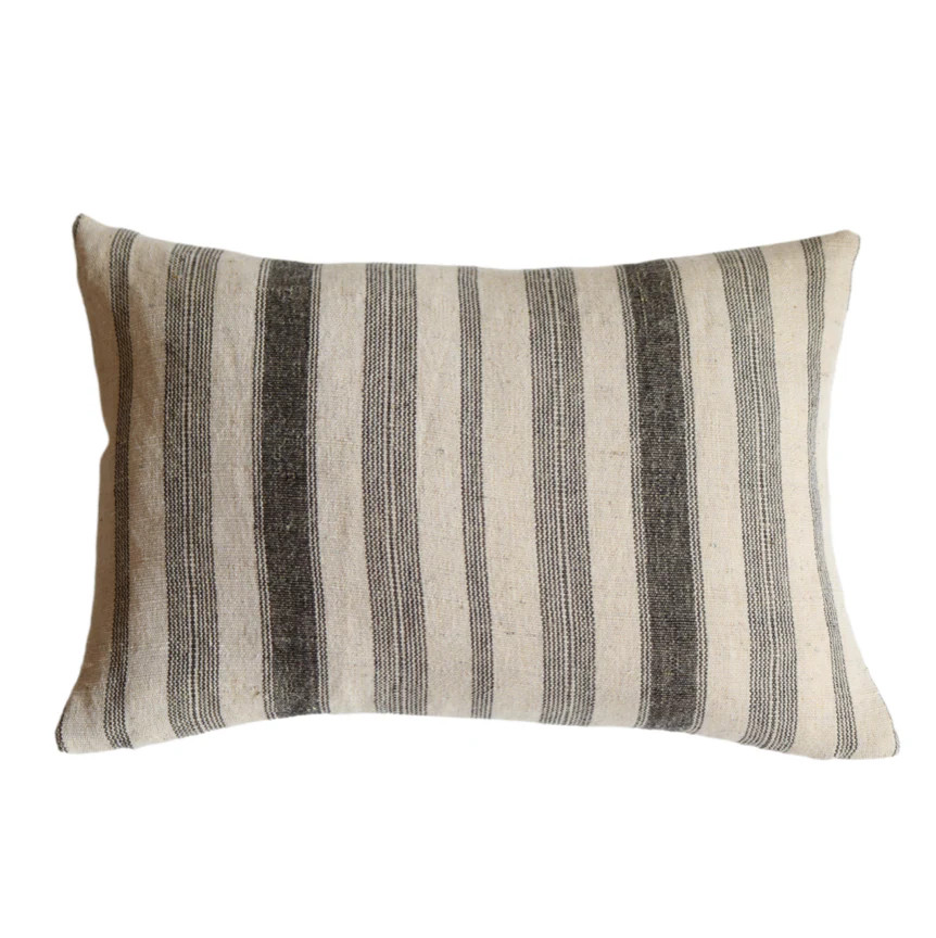 Palmer Woven Stripe Pillow Cover | Danielle Oakey Interiors INC