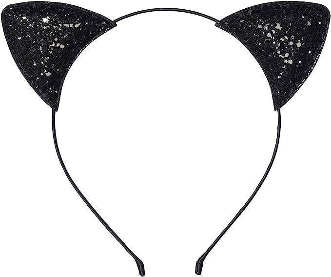 Anna Belen Girls"Kitty" Glitter Cat Ears Headband | Amazon (US)