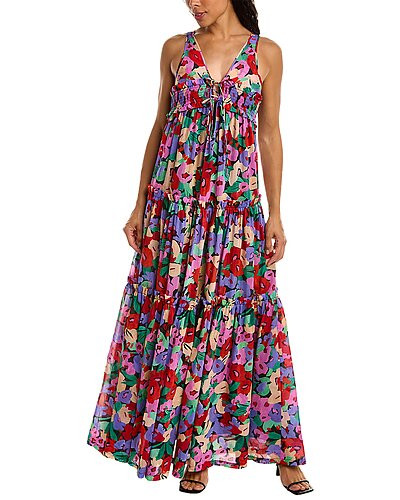 Myla Silk-Blend Maxi Dress | Gilt & Gilt City
