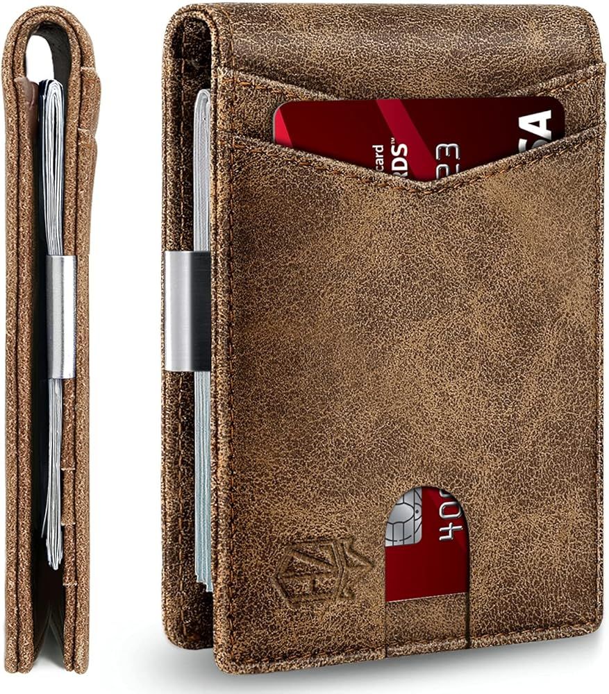 Zitahli Mens Slim Wallet Larger Capacity with 12 Slots RFID Blocking Minimalist Bifold Front Pocket  | Amazon (US)