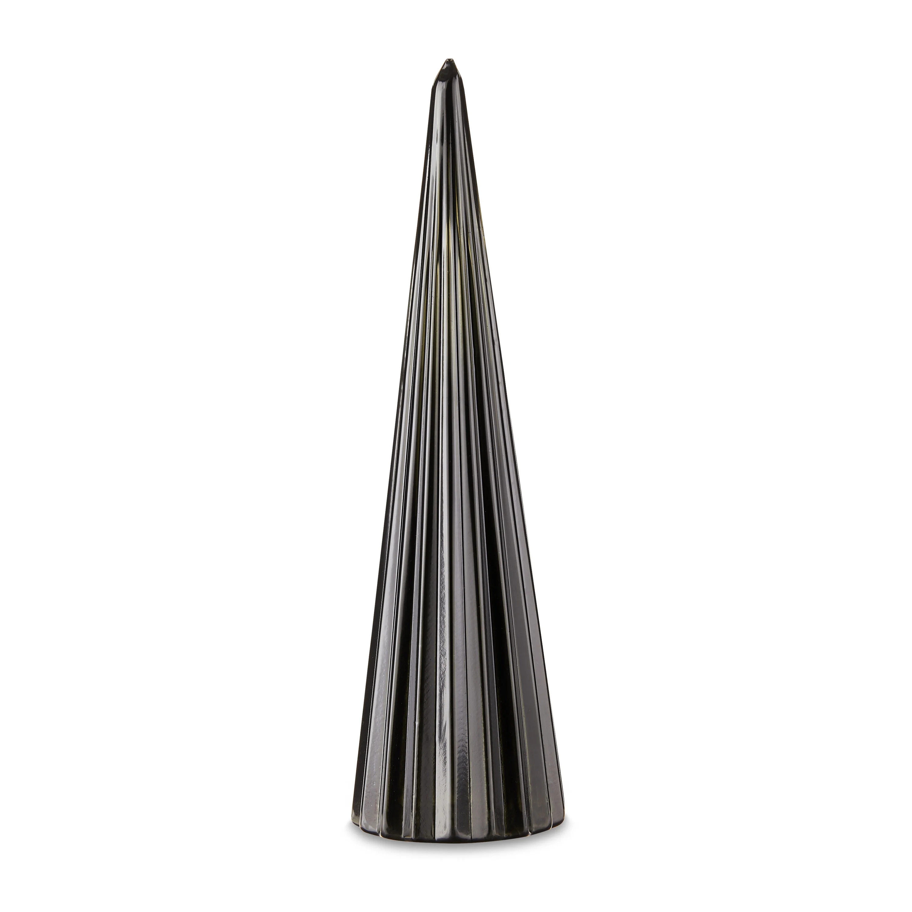 Holiday Time Large Black Modern Glass Tree Christmas Décor, 12.5" tall, 3.53 oz | Walmart (US)