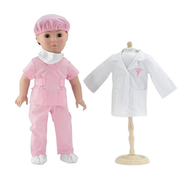 Emily Rose 18 Inch Doll Clothes Accessories Gift Set | 7-piece Doctor Nurse Hospital Scrubs 18" C... | Walmart (US)