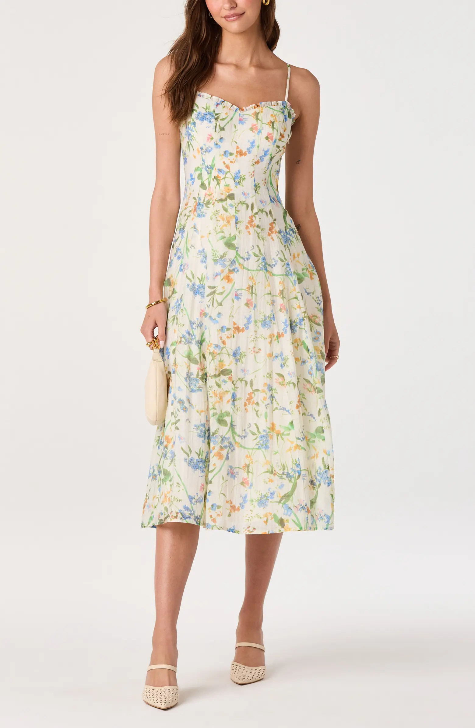 ASTR the Label Jaylynn Ruffle Seamed Dress | Nordstrom | Nordstrom