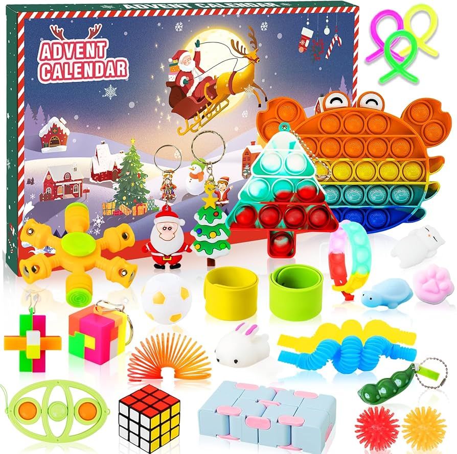 Advent Calendar 2023, Fidget Advent Calendars Toy for Kids, Christmas Countdown Calendar Surprise... | Amazon (US)