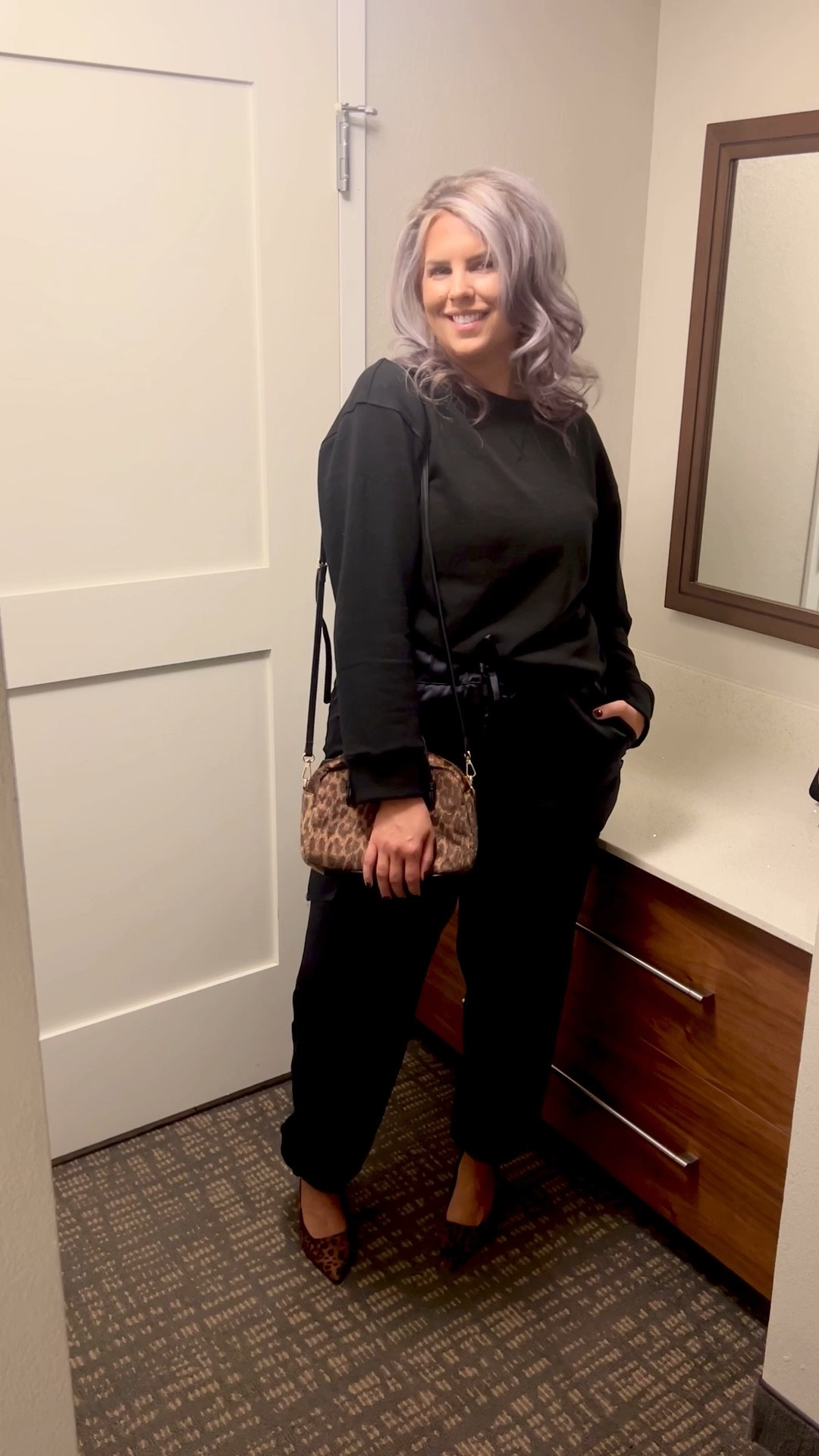 ✔️Black Crewneck Sweatshirt 〰️ size Med
✔️Leopard Pumps 〰️ TTS  
✔️Leopard Satchel Crossbody 〰️ textured!
✔️Black Satin Cargo Pants 〰️ similar 

#walmart #walmartfashion #walmartstyle  walmart fashion, walmart style, walmart outfit, walmart look, walmart fashion, found it at walmart, walmart fashion finds, walmart summer, walmart winter, walmart fall, walmart spring, walmart new arrivals, walmart outfit, walmart outfit inspo, walmart outfit inspiration, walmart curves, walmart curvy, curvy walmart, midsize walmart, walmart midsize, walmart ootd, walmart shopping, new at walmart  #leopard #print leopard print, leopard, leopard outfit, outfit with leopard, leopard belt, leopard shoes, leopard boots, leopard handbag, leopard purse, leopard bag, leopard accept, animal print, leopard inspiration, leopard outfit inspiration, leopard inspo, leopard pattern, animal print pattern, leopard shirt
#black #ootd black jeans, black look, black outfit, outfit with black, black clothing, looks with black, black fashion, black outfit inspo, black outfit inspiration, looks featuring black, black ootd, black top, black shirt, black pants, black shoes, black jacket, black bag, black purse #under20 #under30 #under40 #under50 #under60 #under75 #under100 #affordable #budget #inexpensive #size14 #size16 #size12 #medium #large #extralarge #xl #curvy #midsize #pear #pearshape #pearshaped budget fashion, affordable fashion, budget style, affordable style, curvy style, curvy fashion, midsize style, midsize fashion 


#LTKFindsUnder50 #LTKFindsUnder100 #LTKMidsize