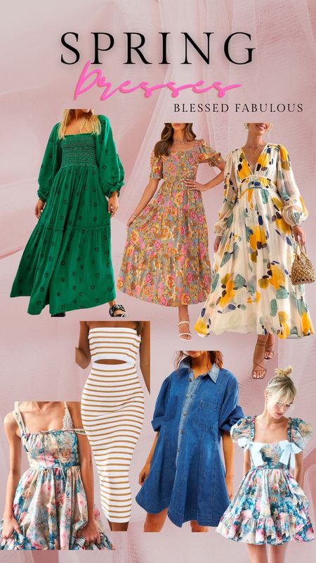 New spring dresses from Amazon and Free People 🌸 

Summer casual mini, midi, and maxi dress, beach vacation outfit, travel fit, spring look, selkie tie bow dress, lemons, floral flower dress, stripe strapless knit denim 

#LTKtravel #LTKeurope #LTKSpringSale