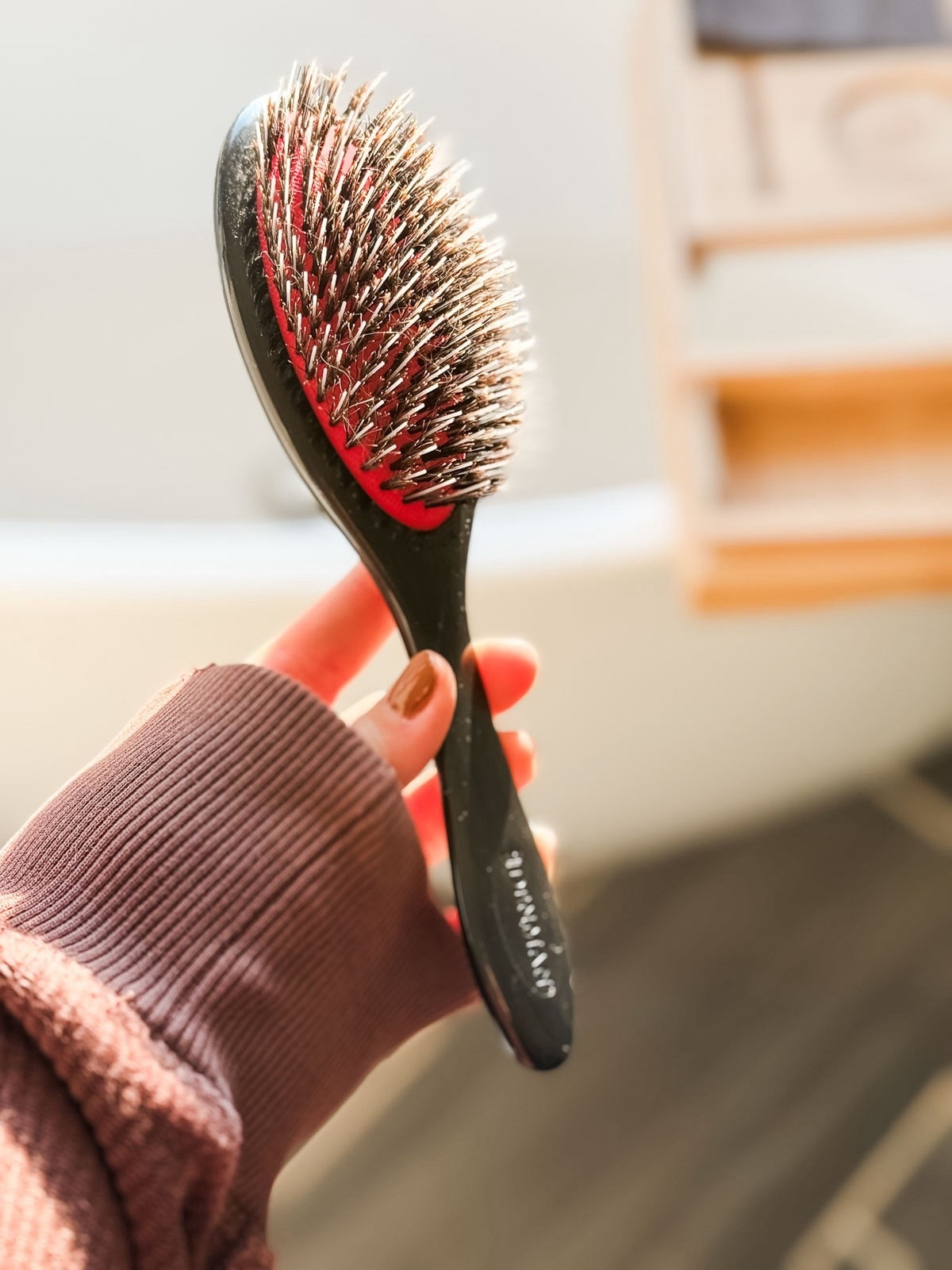 I grew up using a Denman brush and this one has both natural and boar bristles, and is great for detangling, straightening, shining, and especially for my fine hair. Amazon find hair brush stocking stuffer gift ideaas#LTKStyleTip 

#LTKBeauty #LTKFindsUnder50