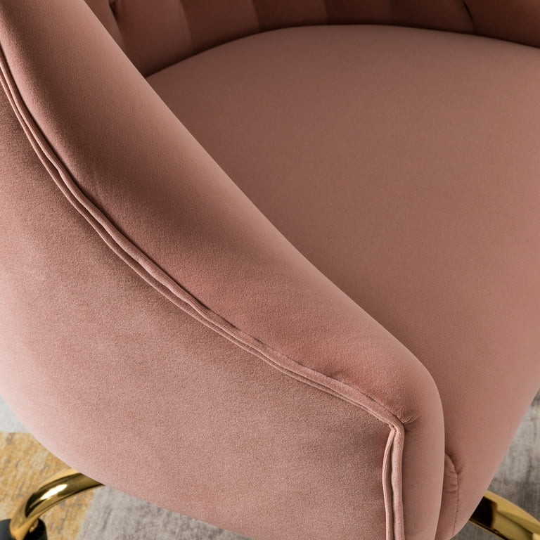 14 Karat Home Lydia 15 in Task Chairs with Swivel, 250 lbs, Pink | Walmart (US)